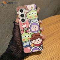 JieHui สำหรับ Samsung Z Fold5 PC Frosted White Winnie The pooey Three-Eyed Monster Fashion Phone Case