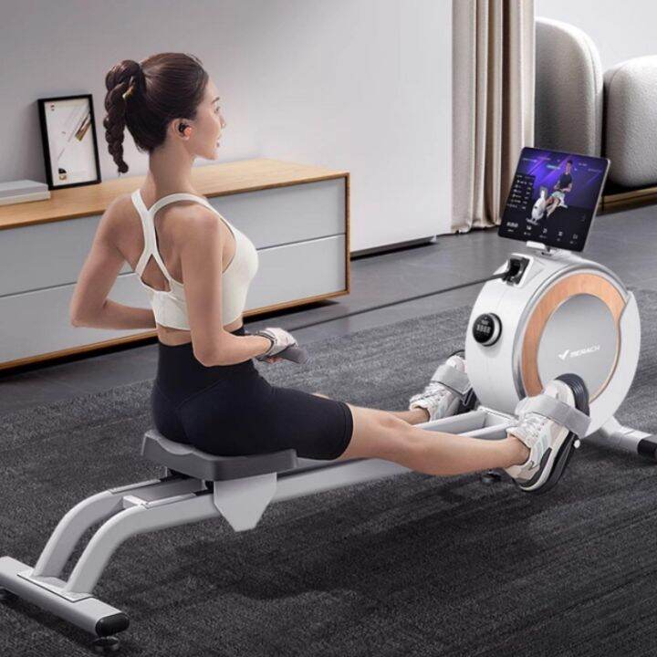 Rowing machine super fat intelligent home folding control mute rowing