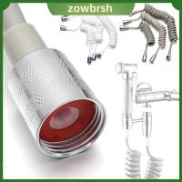 ZOWBRSH 1.5/2/3meter ขายร้อน ยืดหยุ่น รูปแบบสายโทรศัพท์ ป้องกันห่อ Bath Sprayer เชื่อมต่อท่อ ประปา โถสุขภัณฑ์ สายฝักบัวสปริง