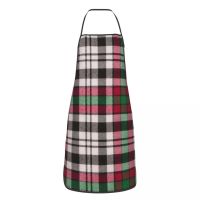 Plaid Scottish Tartan Funny Apron Men Women Geometric Adult Unisex Kitchen Chef Bib Tablier Cuisine Cooking Baking Painting