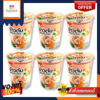 มาม่าคัพ ข้าวต้ม รสกุ้งกระเทียม 40 กรัม x 6 ถ้วยMama Rice Soup Shrimp Garlic 40 g x 6 cup