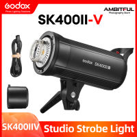 Godox แฟลชสตูดิโอ400Ws SK400IIV SK400II-V มืออาชีพพร้อมระบบ X ไร้สาย2.4G ในตัวการยิงครีเอทีฟรุ่นอัพเกรด SK400II