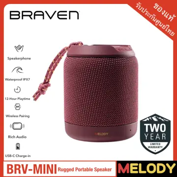 Braven BRV- X/2 - Wireless Bluetooth - Rugged Portable Waterproof Speaker  with USB, Black (604203557)