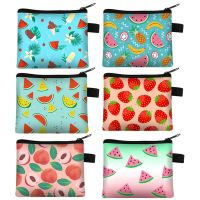 ❅ ALL Fruits Coin BAG - Small New Watermelon strawberry Print Coin Purse Wallet Pouch kids Coin BAG Pouch Wallet