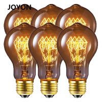 [HOT QQZIWWUJJWG 104] 6Pcs Dimmable Retro 40W 60 W E27 A60 Warm White สี A19หลอดไส้ Vintage Edison หลอดไฟ Led AC220 240V