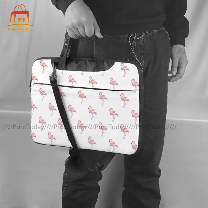 flamingo-laptop-bag-case-protective-vintage-computer-bag-bicycle-crossbody-laptop-pouch