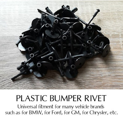 【สหรัฐอเมริกา Stock 】50Pcs พลาสติกขยาย Blind Rivets รถกันชนคลิป Universal Auto ตัวยึด Retainer Push Pin สำหรับ BMW E90 E91 Ford Chrysler GM