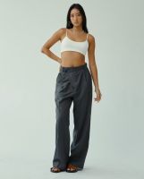 RUMON OFFICIAL -  Overlapped Wide Leg Trousers