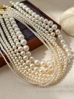 Fever same style Shijia Zhengyuan strong light pearl necklace female high-end feeling French retro clavicle chain light luxury niche ✸◇◎