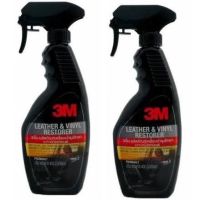 โปรโมชั่น 3M PN39040LT LEATHER &amp; VINYL RESTORER 3เอ็ม ผลิตภัณฑ์เคลือบบำรุงรักษาเบาะหนังรถยนต์ ปริมาตรสุทธิ 400 มล (แพ็คคู่ 2 ขวด) ราคาถูก เบาะ  เบาะรองหลัง เบาะรองนั่ง เบาะเดิม