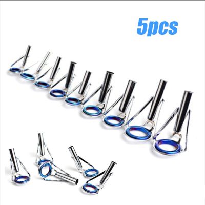 【CW】▬  5Pcs 1-9  Oval Fishing Rod Guide O Repair Tackle Parts Accessories