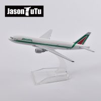 JASON TUTU 16เซนติเมตร Alitalia โบอิ้ง777เครื่องบินเครื่องบินรุ่น D Iecast โลหะ1/400ขนาดเครื่องบินรุ่นของขวัญคอลเลกชัน