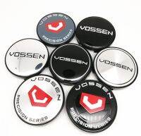 4ชิ้น60มม. ล้อฝาครอบดุมล้อที่แม่นยำของ Vossen แผ่นปิดมีขอบขนาด56มม. ตราสติกเกอร์ฮับสำหรับ A4 R8 TT 13523A CTS-V GT-R RS7