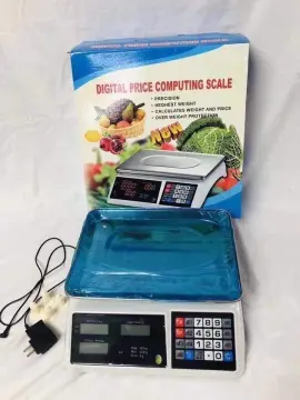 88LB 40KG Electronic Price Computing Scale | Digital Deli Food Produce  Weight Scales Counting Equipment with LCD Display for Retail Outlet Store