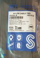 เคเบิ้ลไทร์ ขนาด 24 นิ้ว แบบหนา 610 x 9.0 mm สีดำ ( แพค 100 เส้น) / สายรัดไนล่อน (Nylon Plastic Cable Ties, Zip Tie Lock)/ เข็มขัดรัดสายไฟ