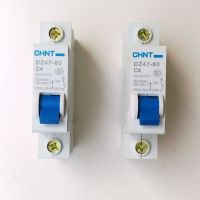 CHINT DZ47-60 C4 AC230/400V 1P 4A Rated Current 1 Pole Miniature Circuit Breaker C45