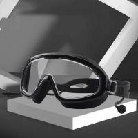 Swimming Goggles Anti-fog Adjustable Optical Lenses Adult Swim Glasses High Clarity Waterproof Large Frame Swimming Glasses