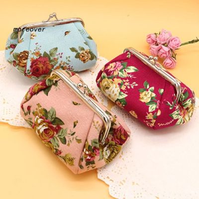 Flower Printed Canvas Wallet Card Holder Handbag Bag Coin Purse for women
