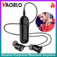 VAORLO V18 28H บลูทูธ5.0รับกับหูฟัง3.5มิลลิเมตร AUX จักรยานสไตล์สเตอริโอเพลงอะแดปเตอร์เสียงไร้สายสำหรับชุดหูฟังรถ