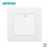 hot！【DT】 SRAN Wall 1gang 3way Multi-Control Retardant Panel White/Black/Gold/Gray/Sliver 86mmx86mm