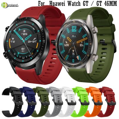 【LZ】 Bracelet WatchStrap For Huawei Watch GT1 GT 2 46mm Smartwatch Soft Silicone 22MM Watchband For Huawei Watch 2 pro belt Strap