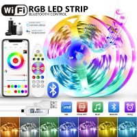 USB Led Strip Lights RGB 4in1 WiFi Bluetooth APP Control Luces Led Lights Flexible Diode Decoration For Living Room Lamp Ribbon Ceiling Lights