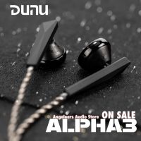 DUNU หูฟังเอียร์บัด Alpha3แบนราบ14.2มม. ไดรฟ์เวอร์ไดนามิกหูฟังแบบสอดในหูหูฟังเพลง HiFi หัวแบน