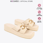 Dép xuồng quai khoét đối xứng mũi vuông cao 3cm MOCHARDO PB-3