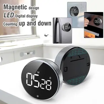 Kitchen Timer, Digital Visual Timer Magnetic Clock Stopwatch