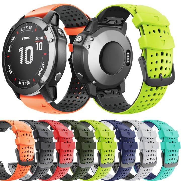 ร้อน-22-26มม-สายซิลิโคนนาฬิกาข้อมือสายสำหรับการ์มิน-fenix-6x-pro-5-5x-บวก6-935-fenix-7x-7-easyfit