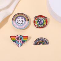 hot【DT】 You Are Safe with Enamel Pins Custom Aesculapius Brooches Lapel Badges LGBT Jewelry Drop Shipping