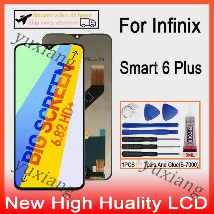 Original For Infinix Smart 6 Plus X6823 X6823C LCD Display Touch Screen ...