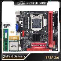 B75A LGA 1155 Motherboard Kit With i5 3570 Processor And 8GB DDR3 Memory Plate placa mae LGA 1155 Set Support WIFI NVME