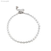 Beautiful Stainless Steel Anklet For Women Silver Color Round Carved Pattern Anklet Bracelets Jewelry 23cm(9 ) long 1 Piece