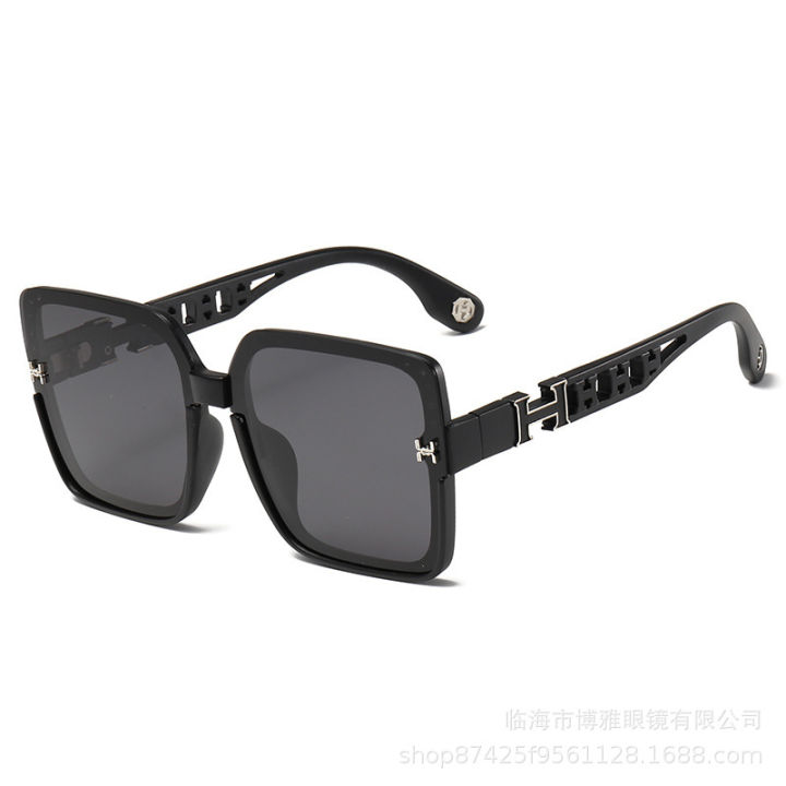 hot-sales-2961-lvjia-แว่นกันแดดป้องกันรังสียูวีระดับไฮเอนด์ไล่ระดับสีแฟชั่นแว่นกันแดดทรงสี่เหลี่ยมผู้หญิงชื่อใหญ่-8961