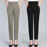 #928 กางเกงขายาวไซส์ใหญ่ กางเกงจัมโบ้ กางเกงไซส์ใหญ่ กางเกงสาวอวบ แฟชั่นสาวอวบ กางเกงใส่ทำงานผู้หญิง
