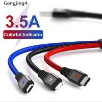 Gongjing4 3 In1 สายชาร์จ Led Usb 8Pin สายชาร์จโทรศัพท์มือถือ 5211028﹉ஐ