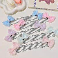 OKDEALS 5ชิ้นโบว์สีสันสดใสหวีโลหะยืดออกที่คาดศีรษะน่ารักเครื่องประดับผมแฟชั่นม้วนผมมองไม่เห็น