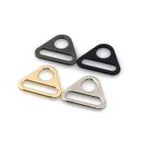 5pcs Metal Triangle Shape Ring Buckle Adjustable Buckle for Webbing Leather Craft Bag Strap Belt Garment Luggage DIY Accessory Bag Accessories