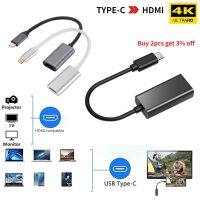 Tipe C Ke HDMI-Kompatibel Kabel HDTV Adaptor USB 3.1 Port 4K Ultra HD Konverter untuk PC Laptop MacBook Telepon Android Proyektor