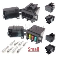 1 Set 4ways BX2047C-1 BX2047C-2 Small Fuses Box Mini In-line Blade Type Fuse Holder With Crimp Terminal