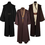 Obi Wan Kenobi Cosplay Costume Jedi Knight Robe Suit Halloween Jedi