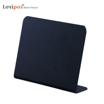 L Black Price Tag Holder Display Label Stand Store Mini Chalk Menu Board Blackboard Liquid Sign Holder Loripos