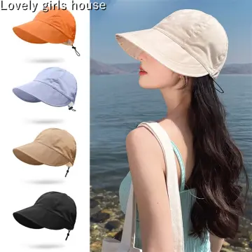 Fisherman Hat 3.3Inch Wider Brim Foldable Hat for Sun Protection Outdoor Hat  Men Summer for Hat Sun Hats for Men