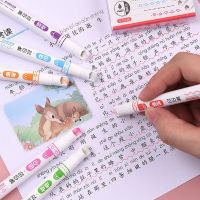 SFJHF ปากกามาร์กเกอร์มี6สี/กล่องปากกาเขียนกราฟฟิตีแบบเกาหลีรูปหัวใจเขียนปากกาเน้นข้อความ
