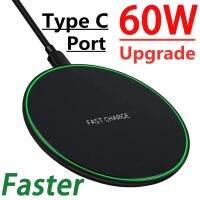 60W Wireless Charger Pad for iPhone 14 13 12 11 Pro Max X Samsung Xiaomi Phone Qi Chargers Induction Fast Charging Dock Station