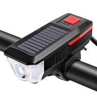 Australia KNOG Bilnder Bicycle Light Front Light Solar Rechargeable Horn Night Riding Glare Flashlight Rainproof Mountain Safety Bike Accessories