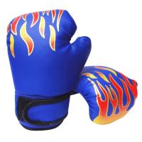 Flame Print Adult Boxing Muay Thai Training Sandbag Fight Combat Hand Gloves