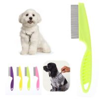 1Pcs Pet Stainless Steel Grooming Comb Hair Brush Shedding Flea Lice Trimmer Brushes  Combs