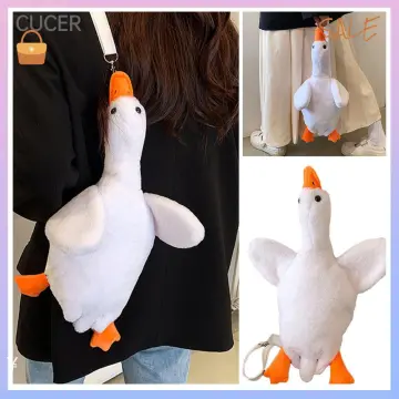 2023 Stuffed Duck Girl Cartoondoll Bag Summer Cute Shoulder Bag Plush Toy  Cross-body Bag Lady Yellow Duck Bag Women Plush Yellow Goose